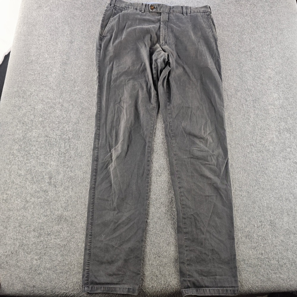 Suitsupply B539 Chino Trousers Mens 35x36 Tag EU 52 Charcoal Gray Cotton Slim